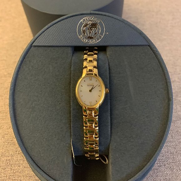 Citizen Watch EW9552-51P GOLD Eco-Drive Jewelry Clasp - Picture 1 of 4